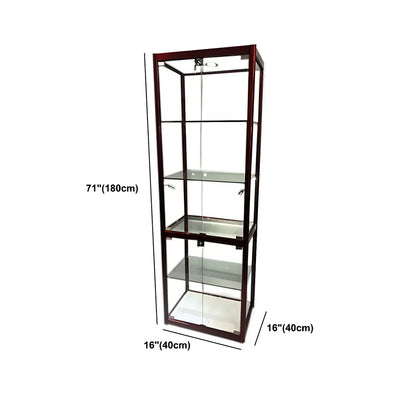 Vitrine rectangulaire contemporaine en verre noir