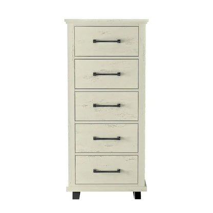 Ensemble de chambre à coucher 4 pièces Farmhouse - 2 tables de chevet, 1 commode et 1 chiffonnier