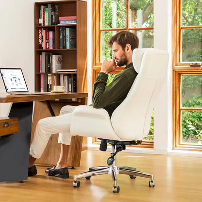 Chaise de bureau en similicuir - Pivotante - Plusieurs coloris