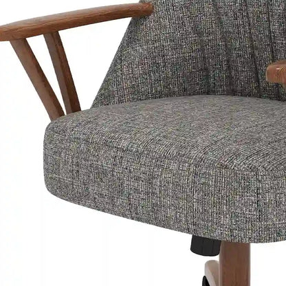 Chaise de salle à manger Caster, finition noyer