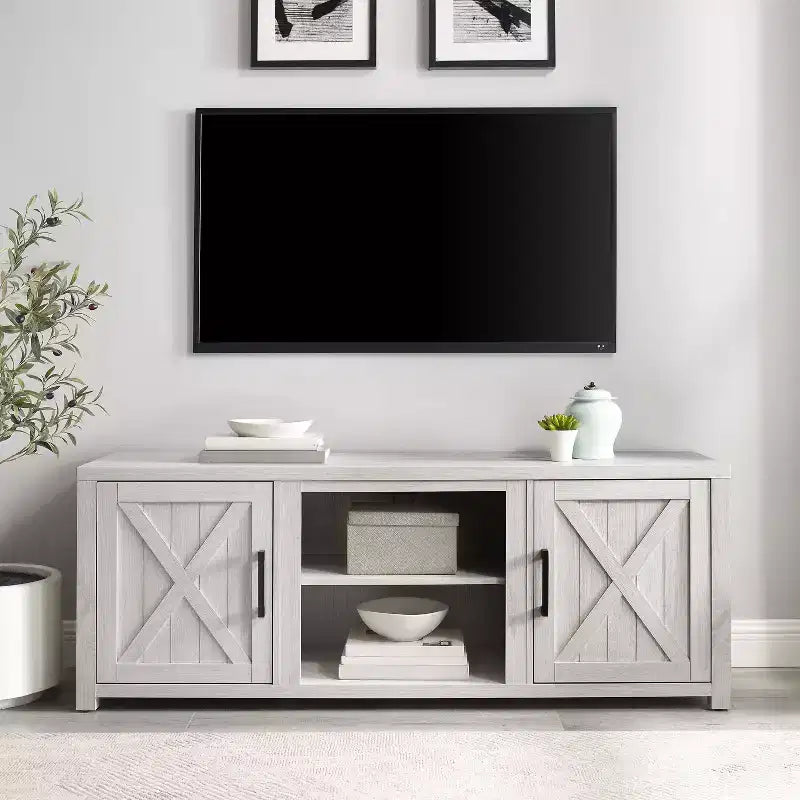 Meuble TV bas de 147 cm pour téléviseurs jusqu'à 65 pouces