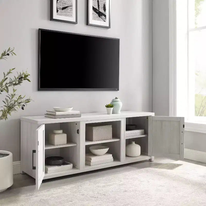 Meuble TV bas de 147 cm pour téléviseurs jusqu'à 65 pouces