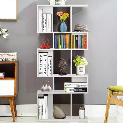 Étagère d'angle autoportante à 5 cubes, Bibliothèque de présentation