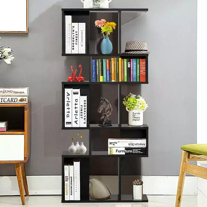 Étagère d'angle autoportante à 5 cubes, Bibliothèque de présentation