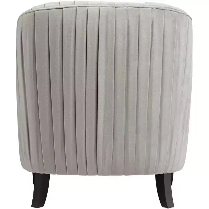Chaise d'appoint plissée grise
