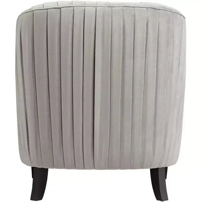 Chaise d'appoint plissée grise