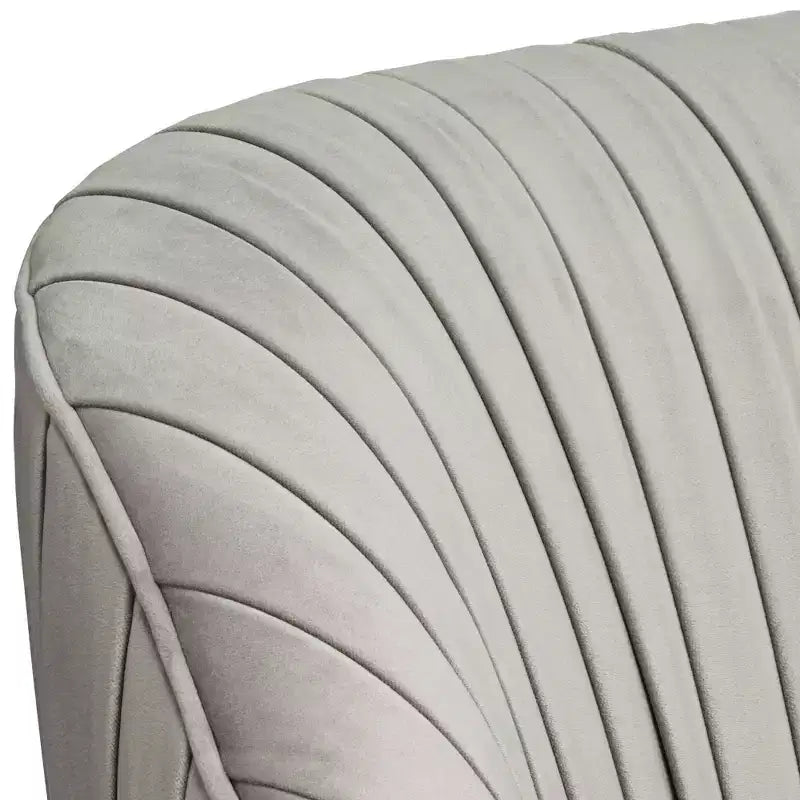 Chaise d'appoint plissée grise
