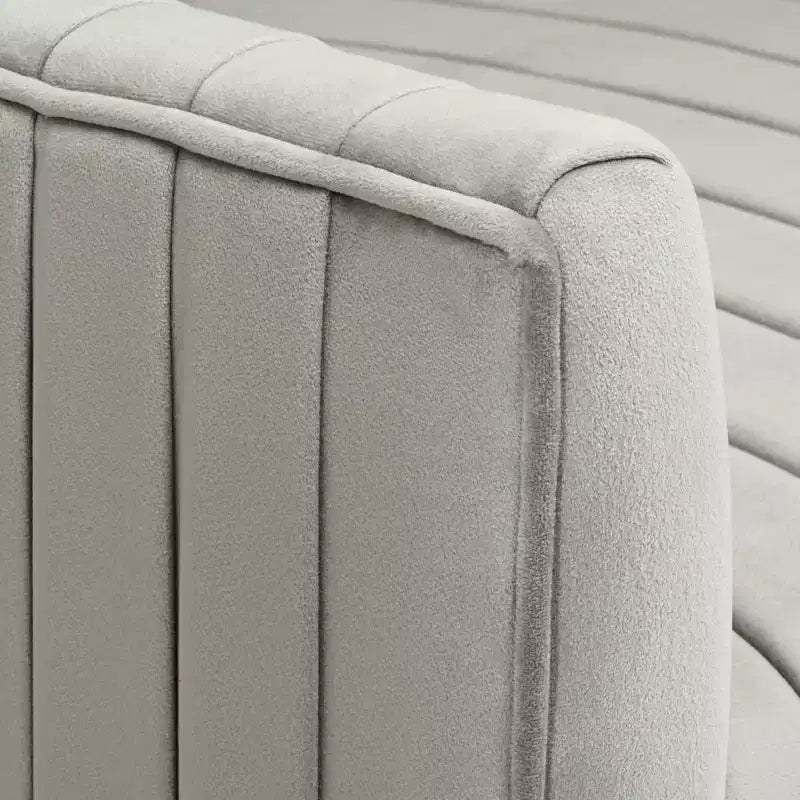 Chaise d'appoint plissée grise