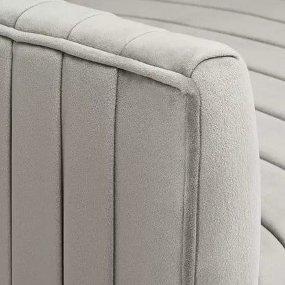 Chaise d'appoint plissée grise