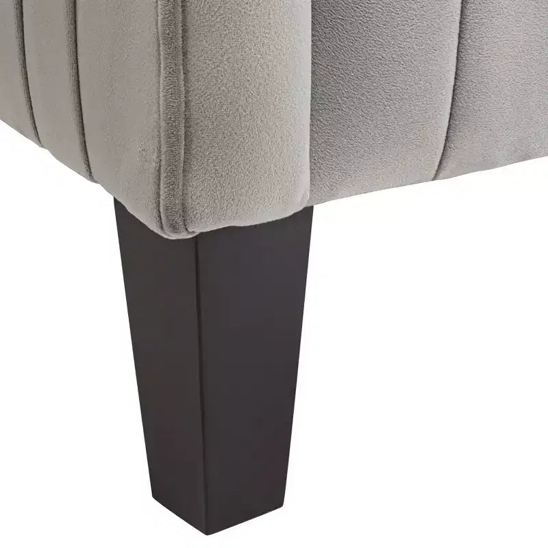 Chaise d'appoint plissée grise