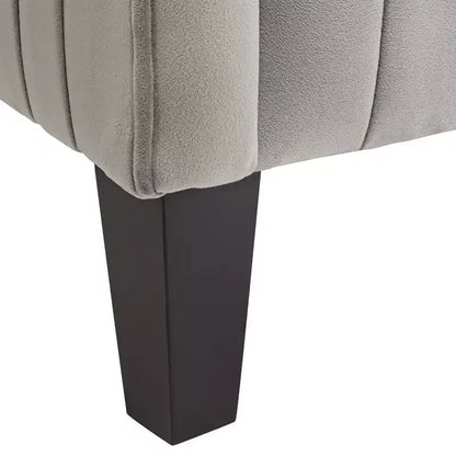 Chaise d'appoint plissée grise