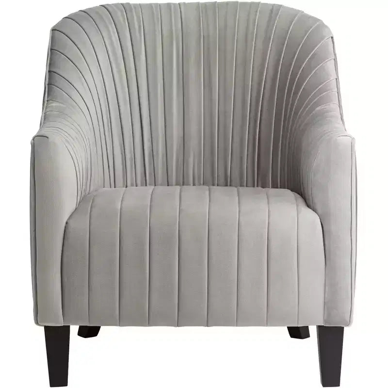 Chaise d'appoint plissée grise
