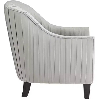 Chaise d'appoint plissée grise