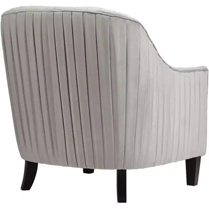 Chaise d'appoint plissée grise