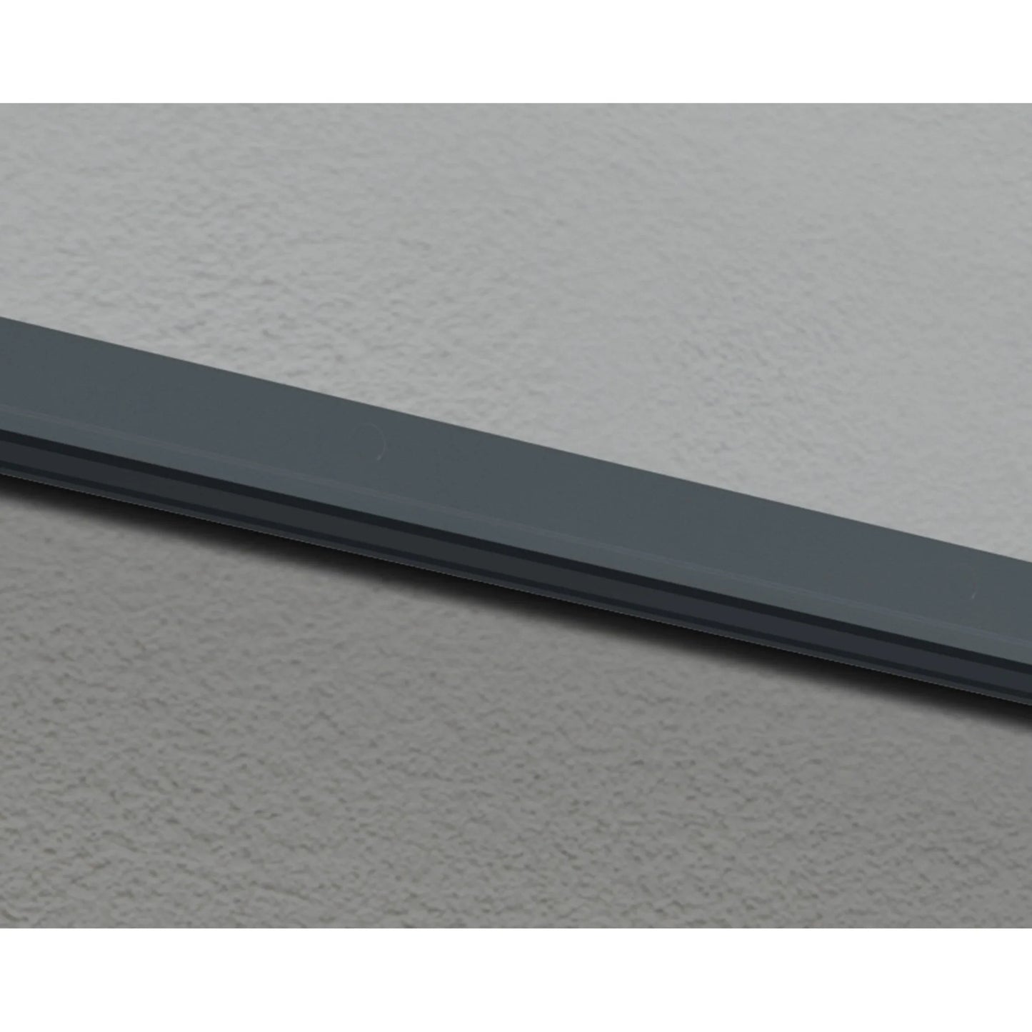 Auvent Sophia gris transparent pour portes et fenêtres de 0,9 m