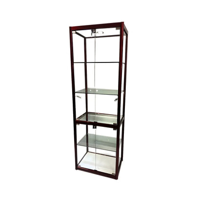 Vitrine rectangulaire contemporaine en verre noir