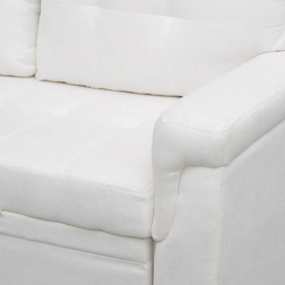 Canapé d'angle réversible avec lit gigogne, méridienne de rangement, pieds durables,