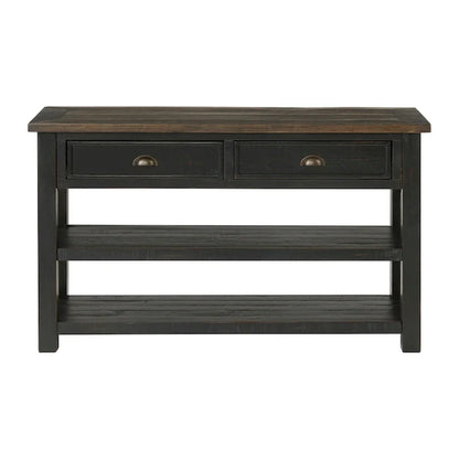 The Gray Barn Downington Table console de canapé à 2 tiroirs en bois massif