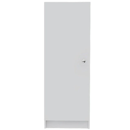 HomeRoots 47 Armoire de cuisine ou de rangement en bois blanc - 16,9' X '47,4' X '12,3