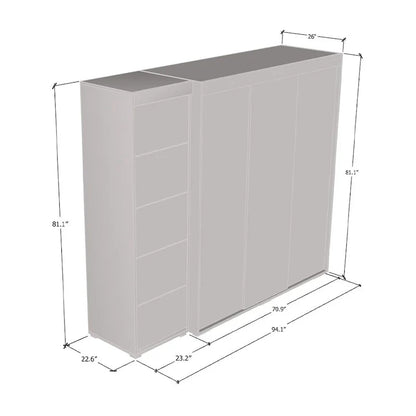 Armoire à trois miroirs