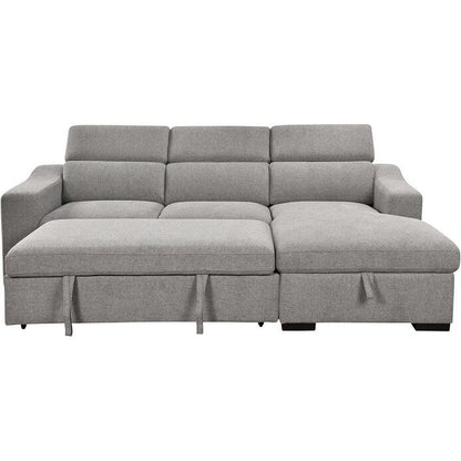Canapé d'angle convertible Roomfitters 103 avec méridienne de rangement, appuis-tête réglables, canapé-lit en L