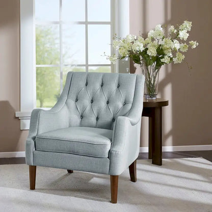 Fauteuil d'appoint capitonné moderne