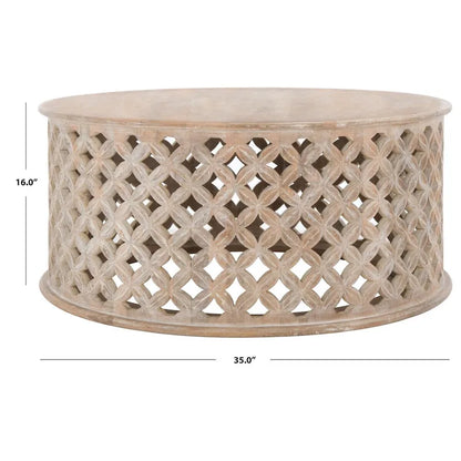Table basse ronde Antkea SAFAVIEH - 35 L x 35 P x 16 H - 35Lx35Px16H