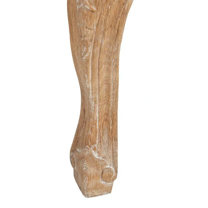 Fauteuil à oreilles Kali Oak en lin naturel - 34Lx34Px40H