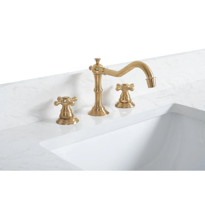 Meuble-lavabo Vanity Art avec évier en céramique et dessus en marbre reconstitué