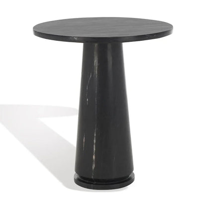 Table d'appoint ronde haute en marbre SAFAVIEH Couture Ghicu - 56 cm L x 53 cm P x 61 cm H - 21Wx21Dx24H