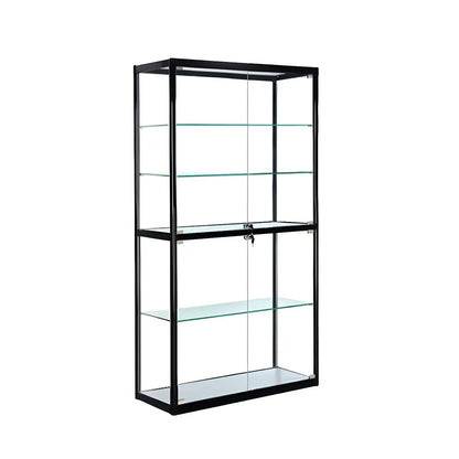 Vitrine rectangulaire contemporaine en verre noir