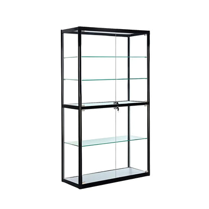 Vitrine rectangulaire contemporaine en verre noir