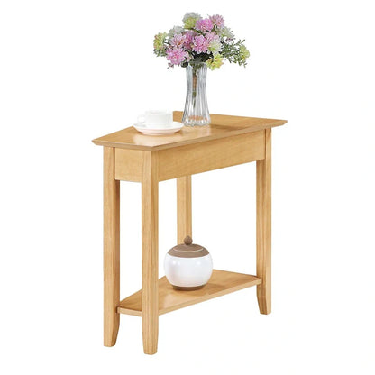 Table d'appoint d'angle American Heritage avec étagère de Convenience Concepts