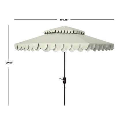 Parasol double-toit d'extérieur Kjerstin Valance 2,74 m