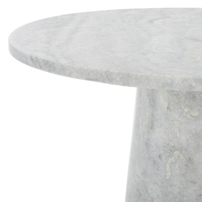 Table d'appoint ronde haute en marbre SAFAVIEH Couture Ghicu - 56 cm L x 53 cm P x 61 cm H - 21Wx21Dx24H