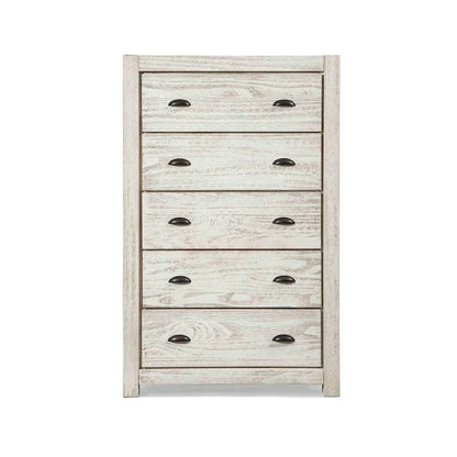 Commode 5 tiroirs en bois massif Montauk Grain Wood Furniture