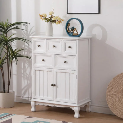 Meuble d'appoint rustique en bois marron pour salon