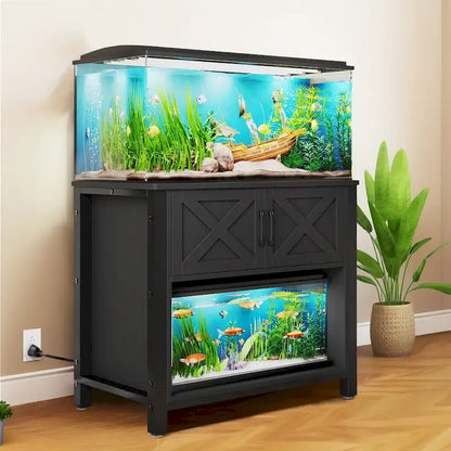 Meuble de support pour aquarium de 150-190 litres avec prises de courant
