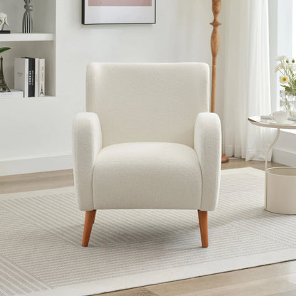 Fauteuil club capitonné moderne avec accoudoirs, canapé simple