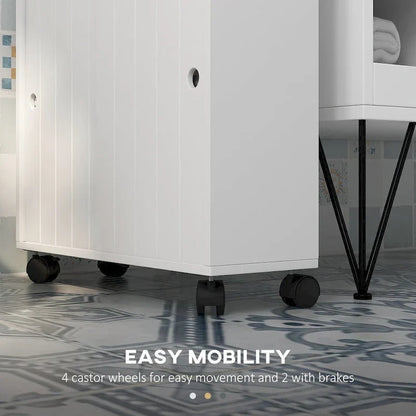 Petit meuble de rangement de salle de bain avec trous pour papier