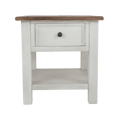 Bout de canapé décontracté Bolanburg blanc/marron antique