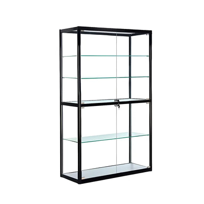 Vitrine rectangulaire contemporaine en verre noir