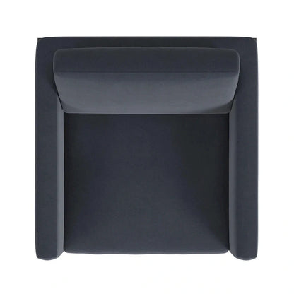 Fauteuil club moderne HomePop rembourré avec cadre en métal